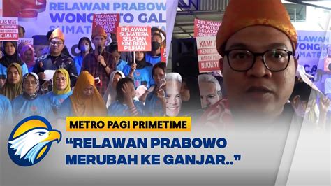 Relawan Prabowo Di Sumsel Beralih Dukung Ganjar Youtube