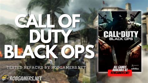 Call Of Duty Black Ops Torrent All DLCs Zombies Rob Gamers