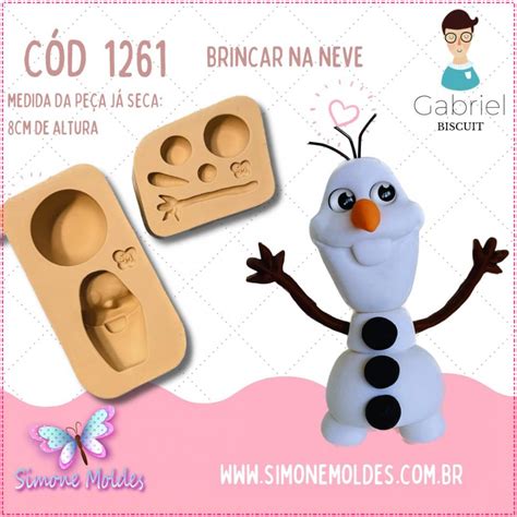 Brincar Na Neve Moldes De Silicone Cole O Gabriel Biscuit Simone