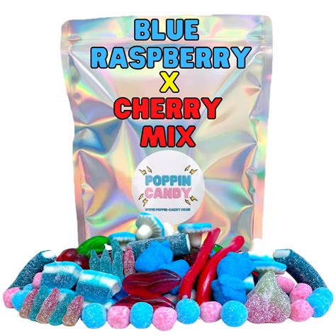 Blue Raspberry X Cherry Mix Poppin Candy