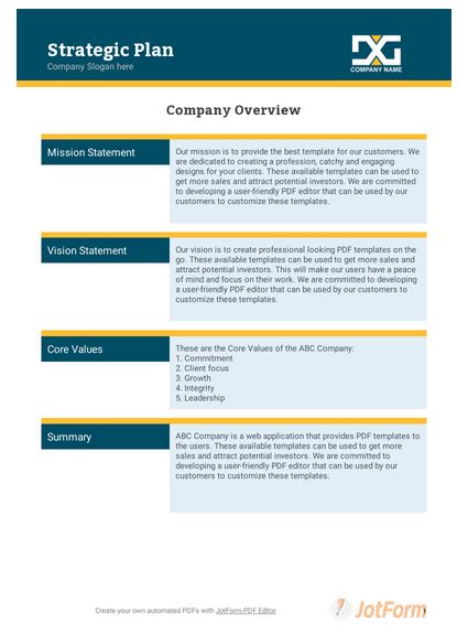 Strategic Planning Framework Template 55 Koleksi Gambar