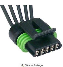 - 1985-1988 GM MAP, Mass Air Flow Sensor Five Lead Wiring Pigtail