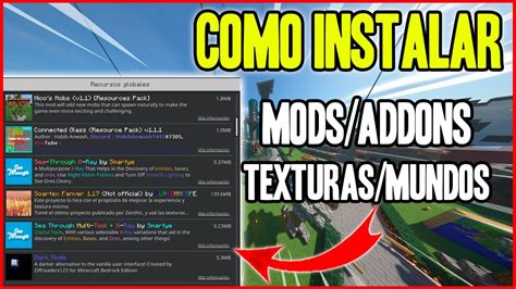 Como Instalar Addons Mods Y Texturas Para Minecraft Pe F Cil Y R Pido