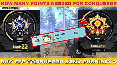 How Many Points Needed For Conqueror Rank Push Duo Fpp Conqueror