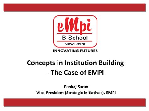 Ppt Empi Corporate Presentation Top B School In India Powerpoint