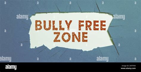 Text Caption Presenting Bully Free Zone Concept Meaning Be Respectful