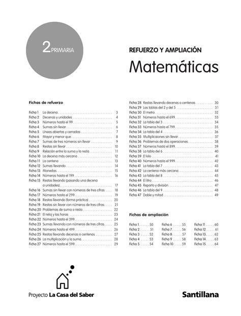 Cuaderno De Refuerzo Y Ampliaci N Matem Tica Primaria Matematicas