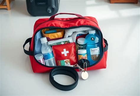 create  pet emergency  bag  bag essentials