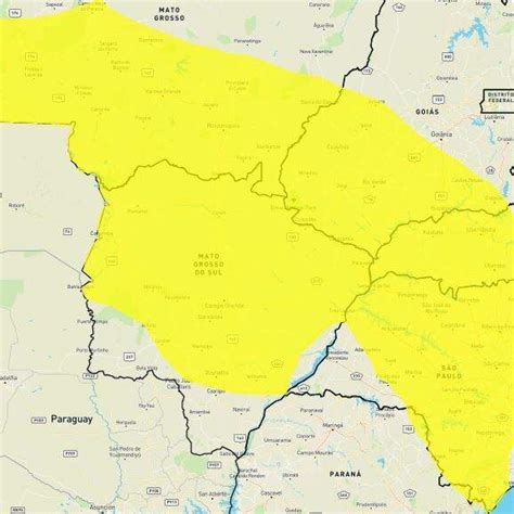 Novo alerta eleva para 64 o número de cidades sob risco de chuvas