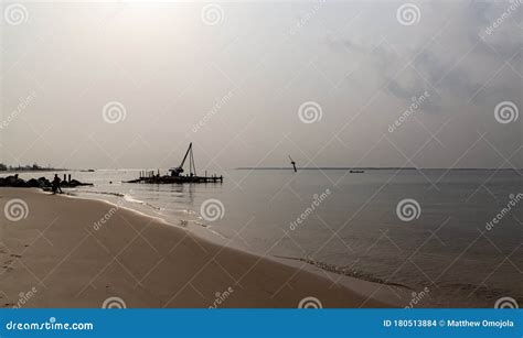 Lagos Beaches Oniru Beach Victoria Island On A Mid Morning With