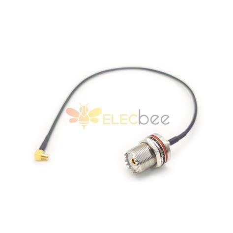 Uhf Cable Female Straight To Mcx Male Angled Coaxial Cable With Rg174