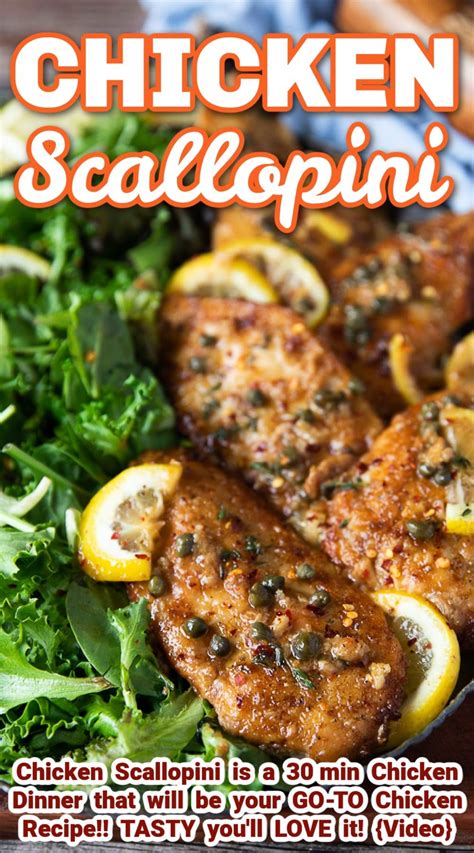 Chicken Scallopini Best Scallopini Recipe Video Two Purple Figs