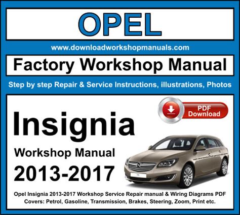 Opel Insignia To Workshop Repair Manual Pdf