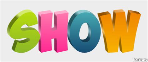 Show | Efecto Multicolor Para El Año Nuevo | Generador de Efectos de Texto