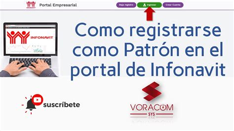 Como registrarse como patrón en el portal de Infonavit YouTube