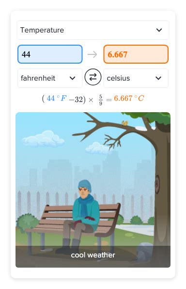 Flexi answers - Convert 44 degrees Fahrenheit to Celsius. | CK-12 ...