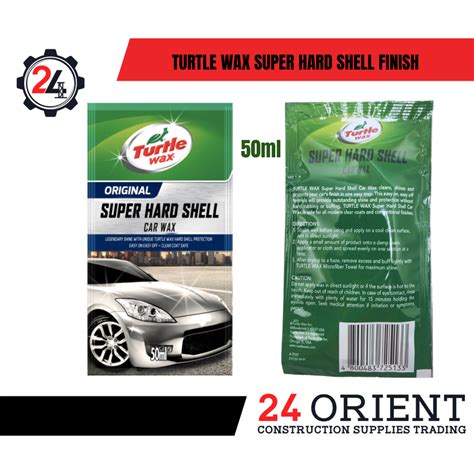 Original Turtle Wax Super Hard Shell Finish Liquid Wax Sachet Ml