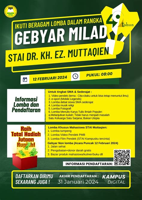 Gebyar Milad Stai Dr Kh Ez Muttaqien Purwakarta