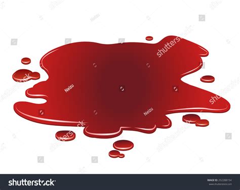 Vector Puddle Blood Isolated Stock Vector 252288154 - Shutterstock