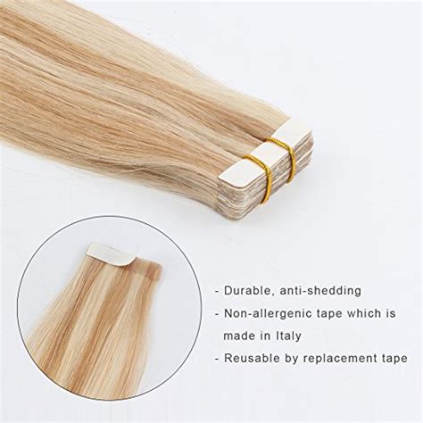 ABH AmazingBeauty Hair Pre Taped 50g 20pcs Real Remy Human Hair Blonde