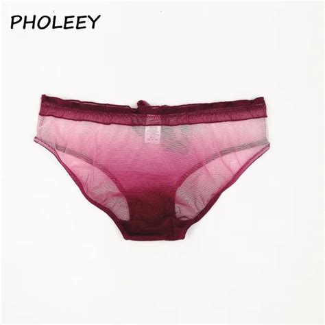 Pholeey New Arrival Womens Sexy Lace Panties Seamless Gradual Color