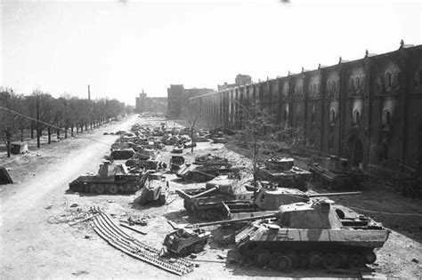 Wrecked German Armour Concentrated In Berlin After The Surrender May