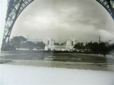 Vintage Postcard Le Palais De Chaillot Vu Sous La Tour Eiffel Paris