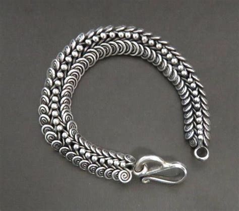 Sterling Silver Bali Bracelet Marked 925 Ba Slinky Heavy Vintage 409 Grams Etsy