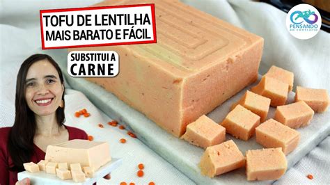 Novidade Tofu De Lentilha Mais Barato E F Cil Extra Firme Rico Em