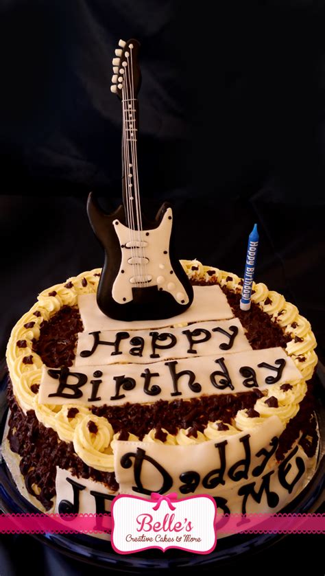 Rock Inspired Birthday Cakes Photo Rock N Roll Birthday Cake Rock