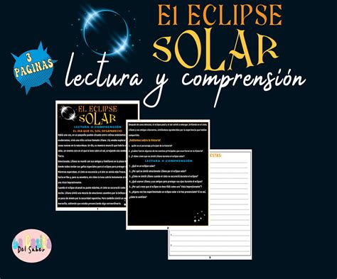 El Eclipse Solar Pasaje De Lectura Solar Eclipse Lecturas De