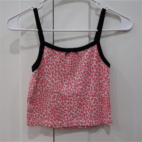 Brandy Melville Pink Cheetah Print Tank Top Worn Depop