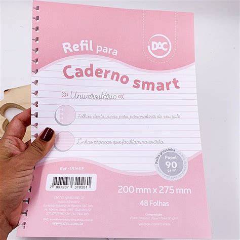 Refil Caderno Smart Universitário DAC 1 Und Papelândia Atacado de