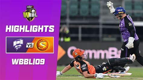 Hobart Hurricanes V Perth Scorchers WBBL 09 YouTube