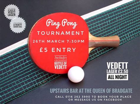 Sign Up For Queen Of Bradgate S Ping Pong Tournament Cool As Leicester