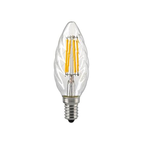 SIGOR 6143501 4 5W Kerze Filament Gedreht Klar E14 470lm 2700K Dimmbar