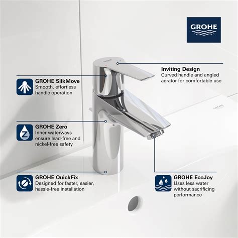 Single Hole Single Handle S Size Bathroom Faucet 1 2 Gpm 4 5 L Min