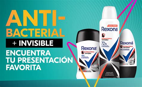 Rexona Antibacterial Invisible Desodorante Antitranspirante Para