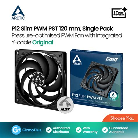 Arctic P Slim Pwm Pst Pressure Optimised Mm Pwm Fan With