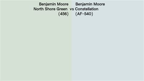 Benjamin Moore North Shore Green Vs Constellation Side By Side Comparison