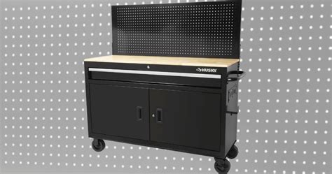 Husky 52 Mobile Workbench W Pegboard Only 198 Shipped Regularly 248