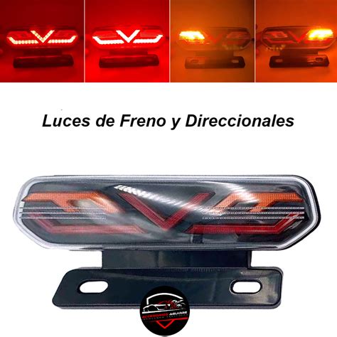 Luz De Stop Led Para Motocicleta O Auto Con Direccionales Accesorios