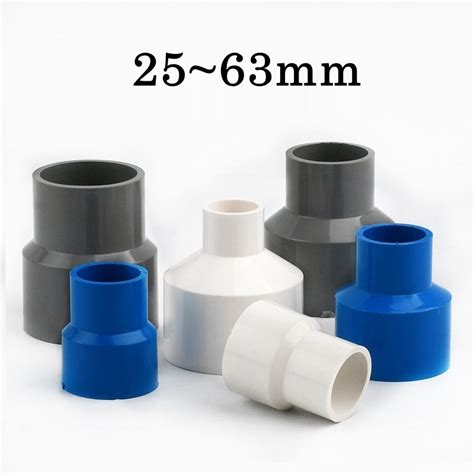 1pc 25 63mm Pvc Straight Reducing Connector Water Supply Tube Joint