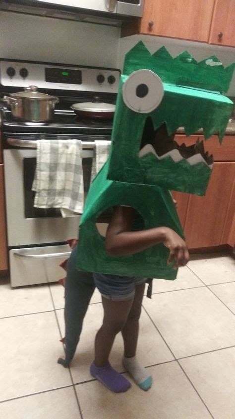 7 Diy Cardboard Dinosaur Costume For Kids With Tail Ideas Dinosaur