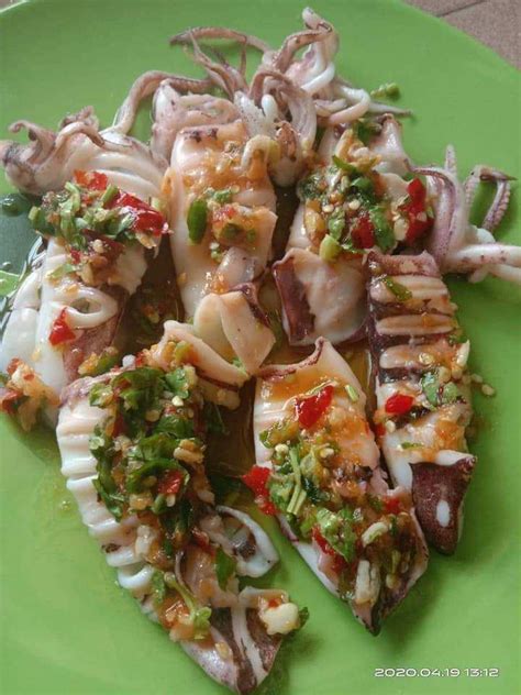 Sotong Bakar Sos Thai Resepi Sotong Cicah Sos Thai Resepi Corbin