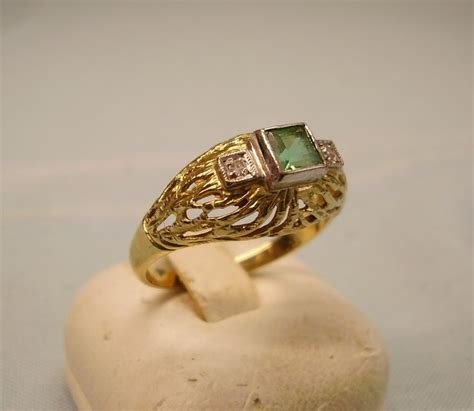 Victorianische Goldschmiede Arbeit Um Kt Gold Ring