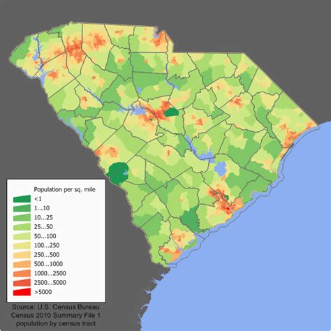 North Carolina Population Density Map | secretmuseum