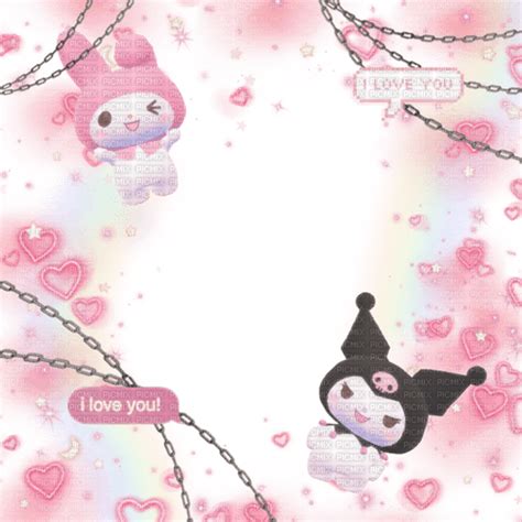 Kuromi My Melody Frame Cadre Frame My Melody Kuromi Kykw Png