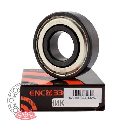 Подшипник 6204 ZZ ENC 330°C [BRL], аналог 80204 - Высокотемпературный ...