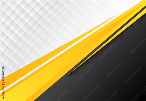 Template Corporate Concept Yellow Black Grey And White Contrast